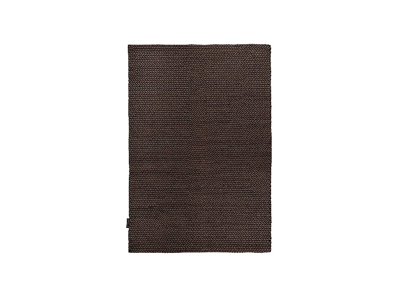 Tapis en Laine Tissé à la Main "Robbie" Marron 80 x 150 cm