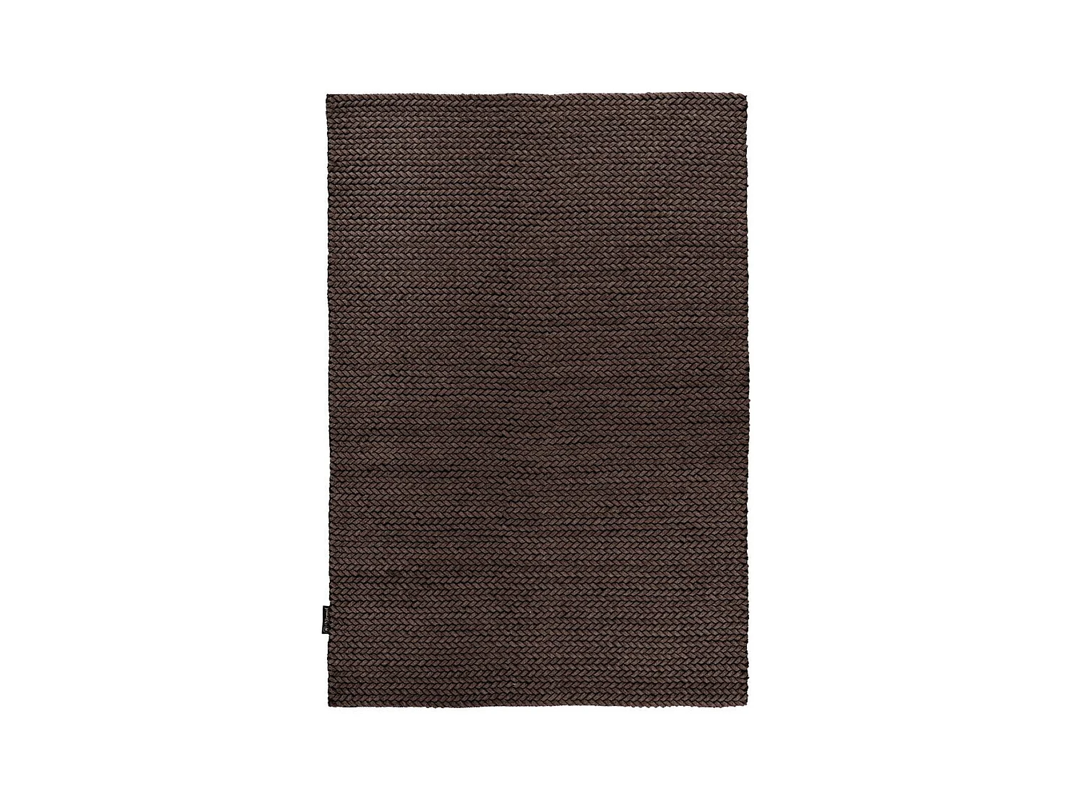 Tapis en Laine Tissé à la Main "Robbie" Marron 80 x 150 cm