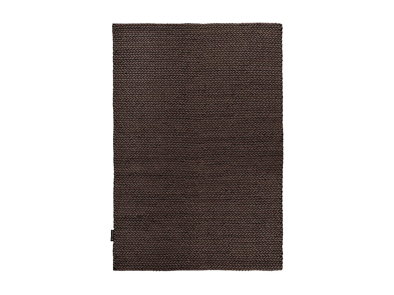 Tapis en Laine Tissé à la Main "Robbie" Marron 80 x 150 cm