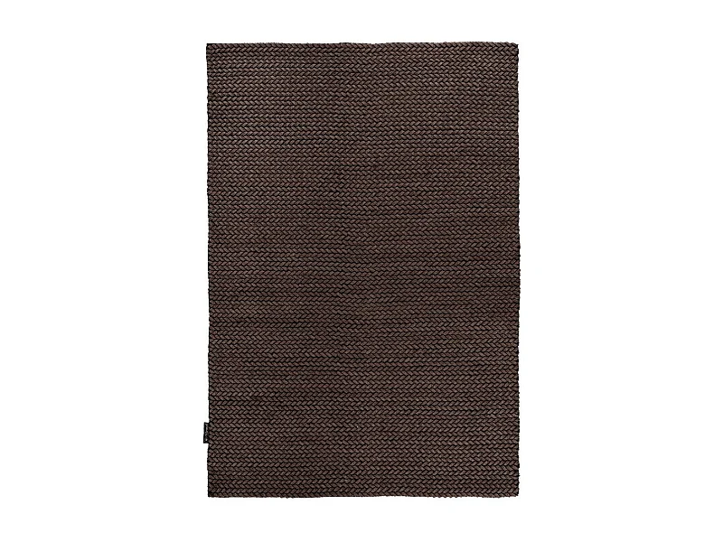 Tapis en Laine Tissé à la Main &quot;Robbie&quot; Marron 80 x 150 cm