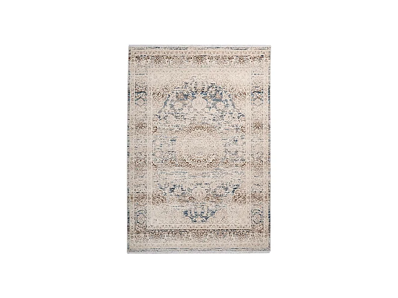 Tapis Oriental Effet Usé "Anouk" Crème 80 x 150 cm