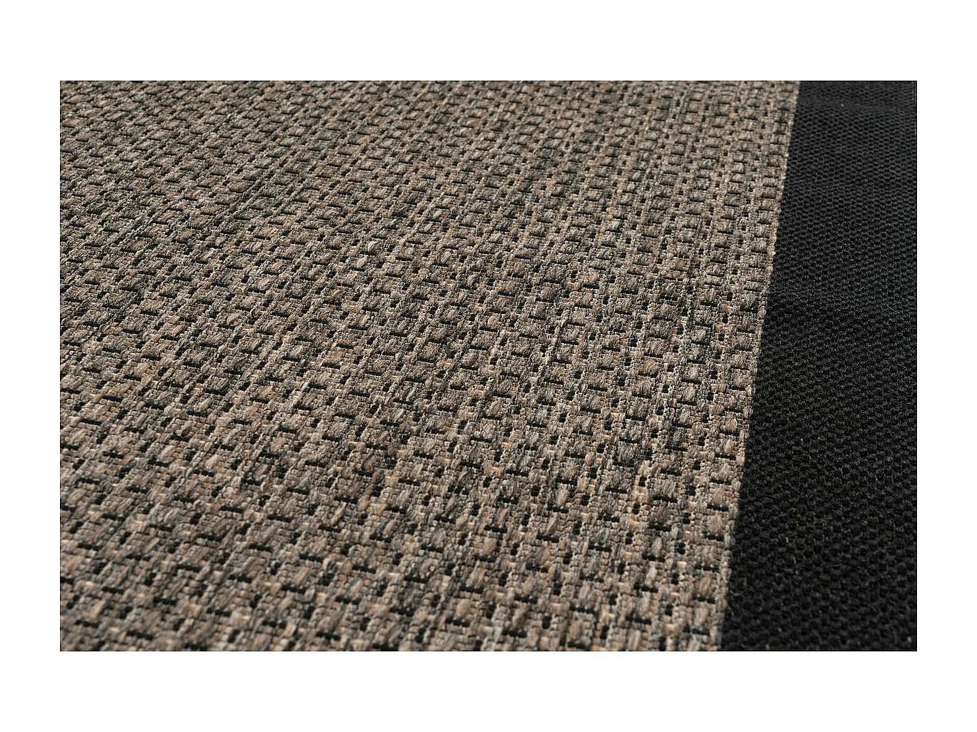 Tapis Uni à Poils Plats "Splash" Gris 80 x 150 cm