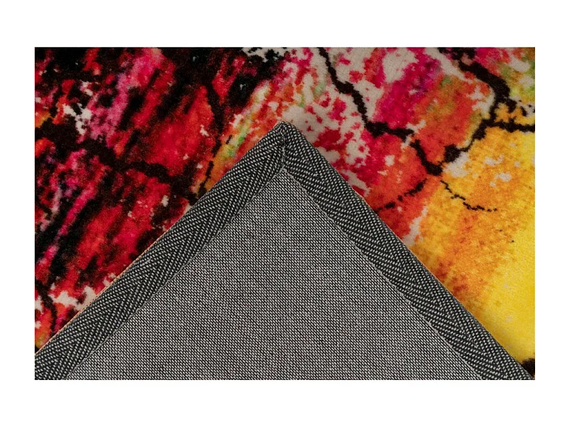 Tapis Tissé Doux à Poils Plats "Saphira" Multicolore 120 x 170 cm