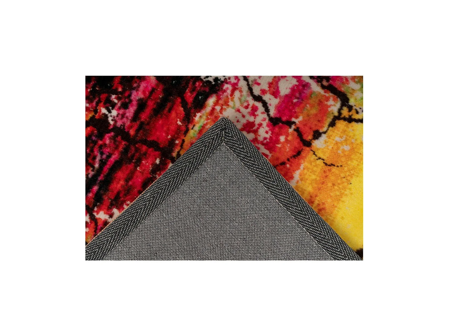 Tapis Tissé Doux à Poils Plats "Saphira" Multicolore 120 x 170 cm