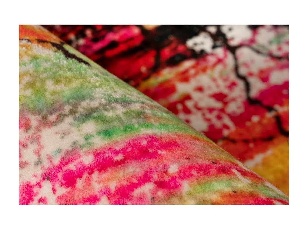 Tapis Tissé Doux à Poils Plats "Saphira" Multicolore 120 x 170 cm