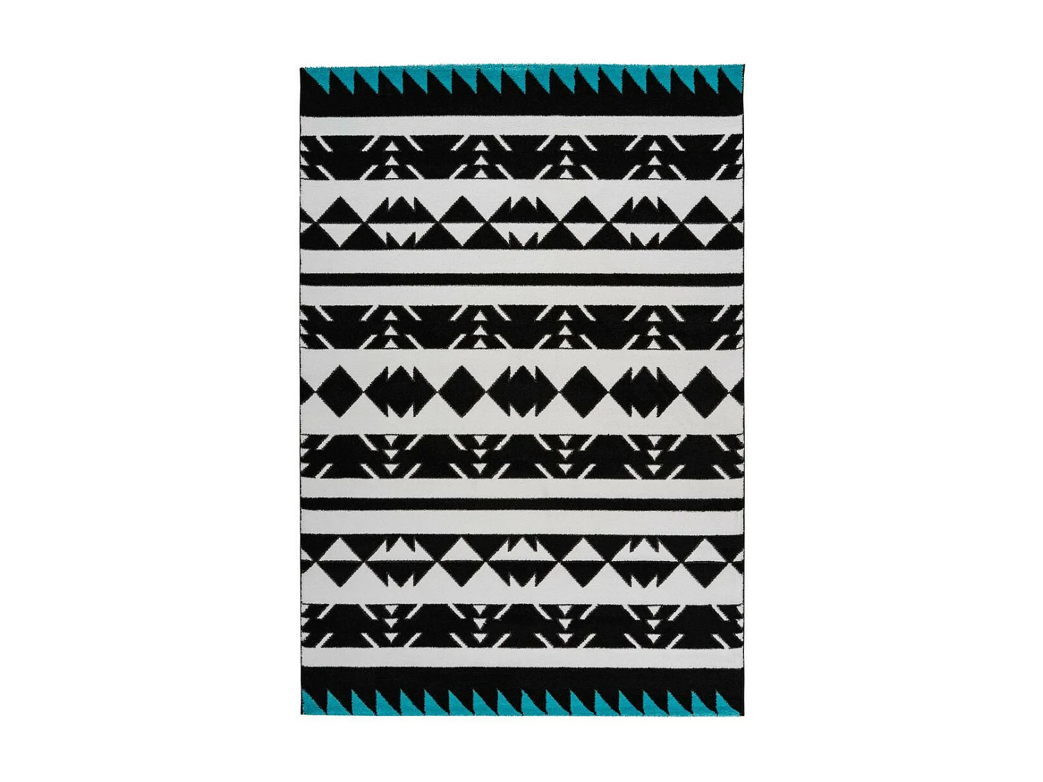 Tapis Ethnique à Poils Courts "Broadway IV" Blanc 200 x 290 cm