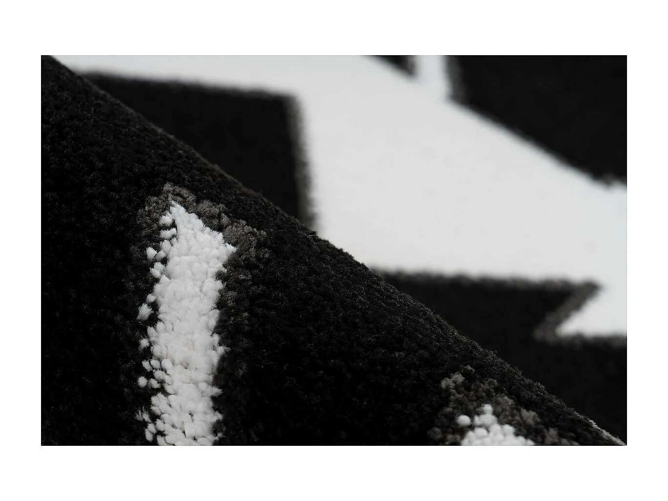 Tapis Ethnique à Poils Courts "Broadway IV" Blanc 200 x 290 cm