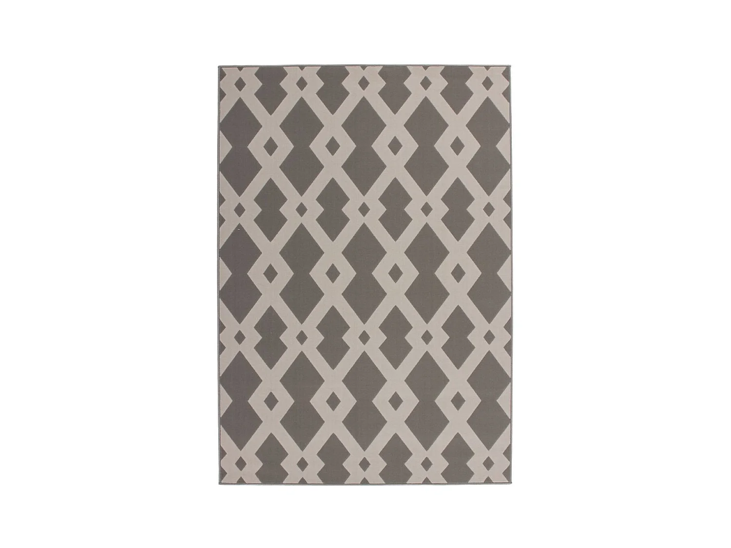 Tapis Ethnique à Poils Courts "Now I" Taupe 120 x 170 cm