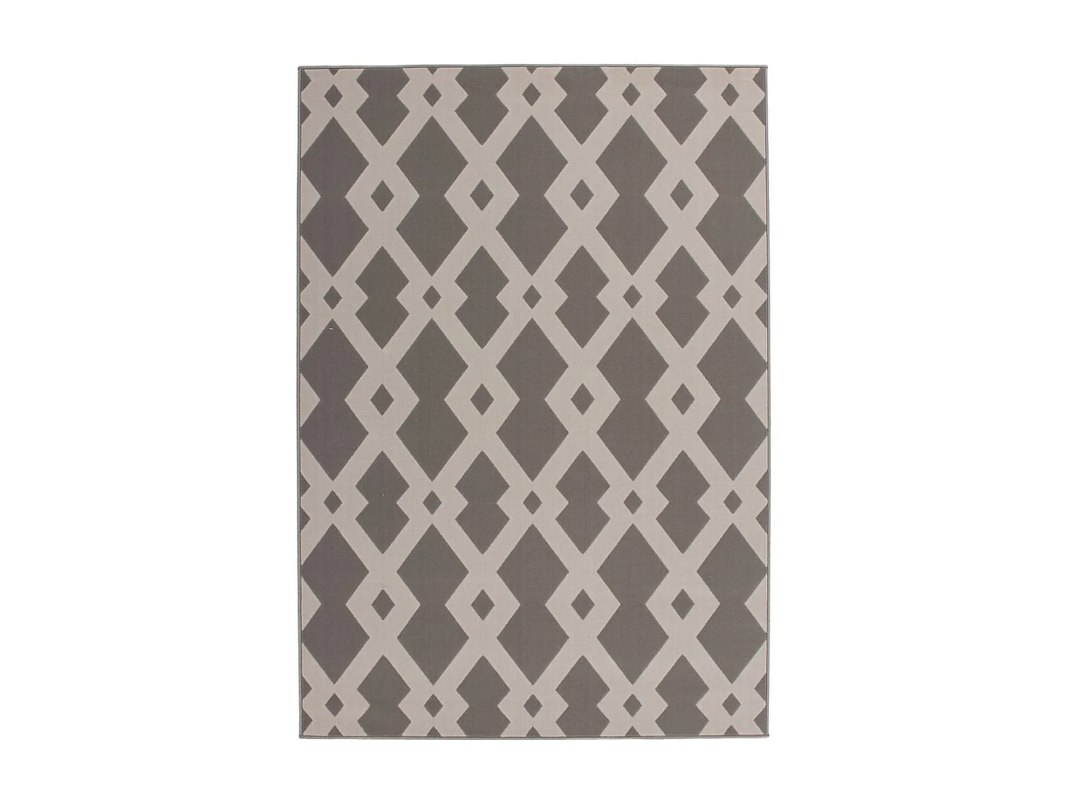 Tapis Ethnique à Poils Courts "Now I" Taupe 120 x 170 cm