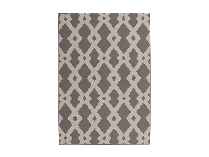 Tapis Ethnique à Poils Courts "Now I" Taupe 120 x 170 cm