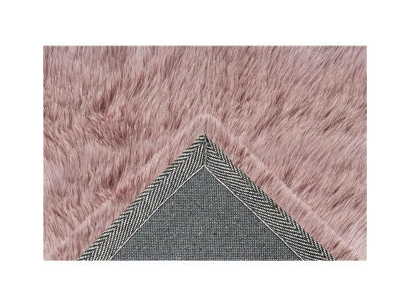 Tapis Imitation Fourrure à Poils Longs "Tender" Rose 80 x 150 cm