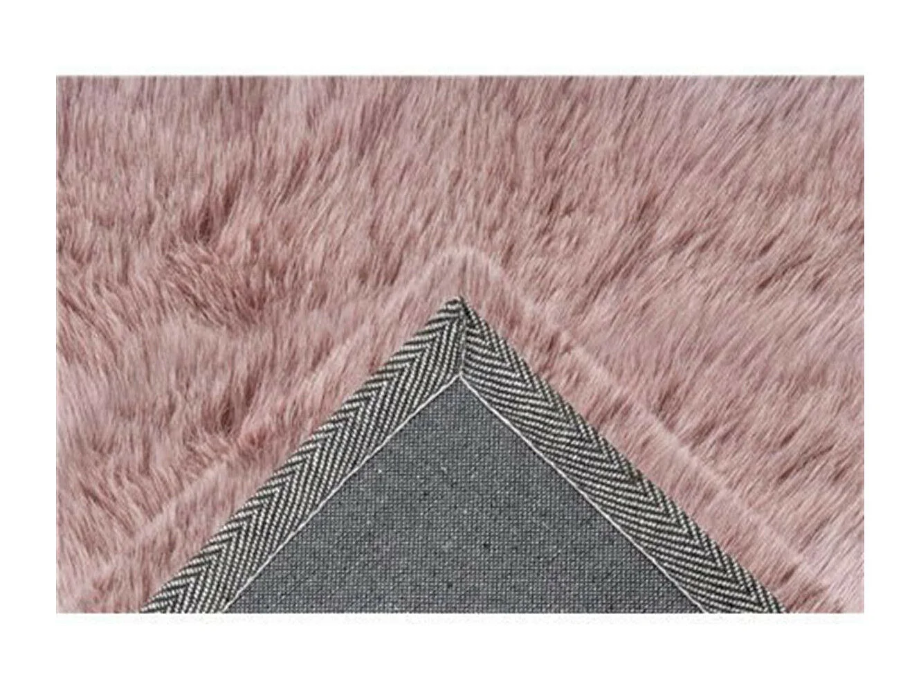 Tapis Imitation Fourrure à Poils Longs "Tender" Rose 80 x 150 cm