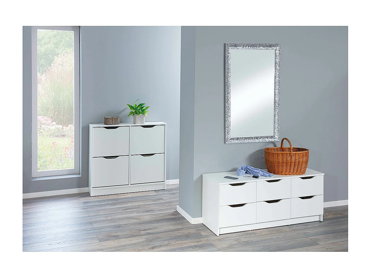 Meuble à Chaussures "Tilda" 100cm Blanc