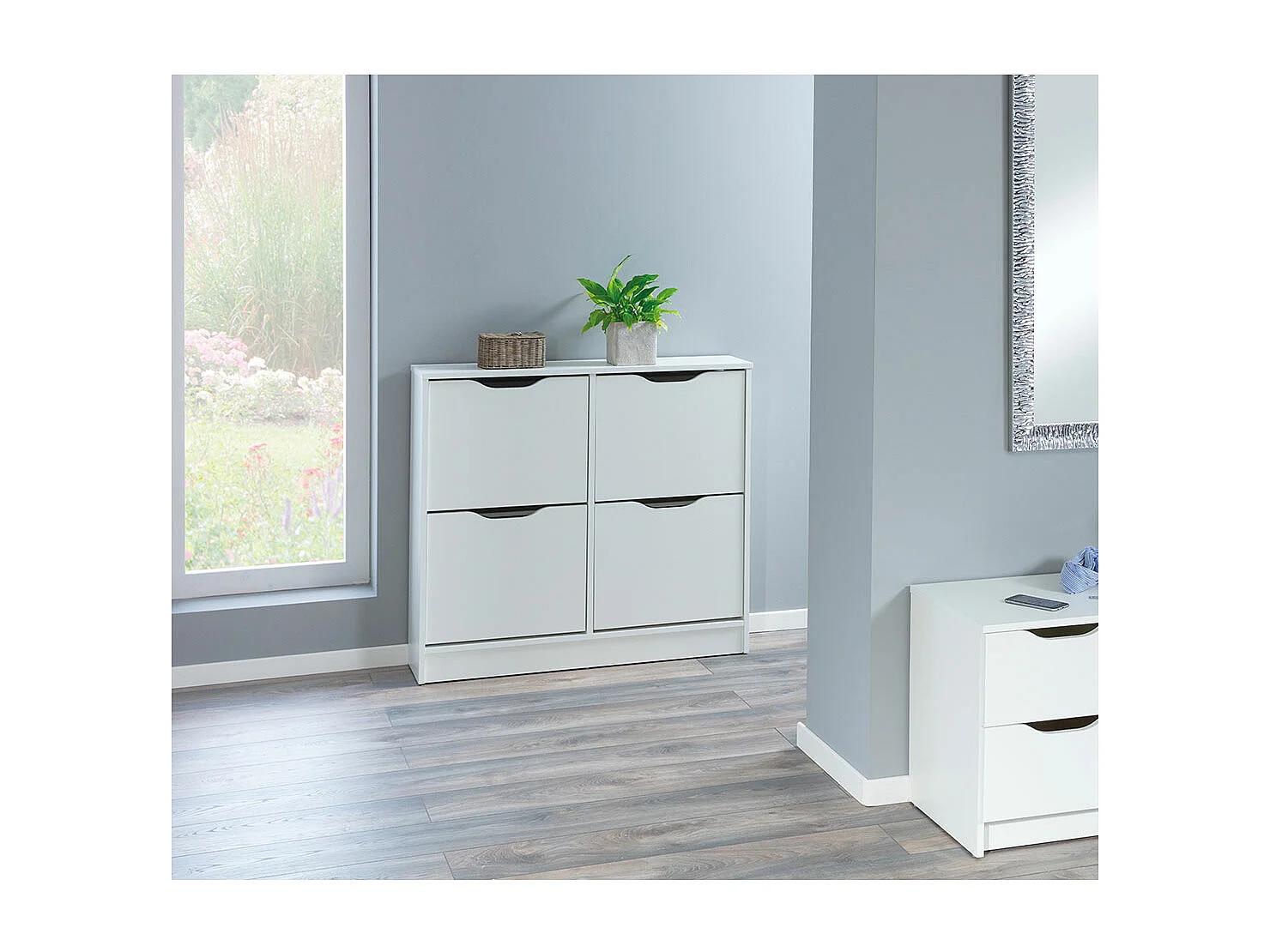 Meuble à Chaussures "Tilda" 100cm Blanc