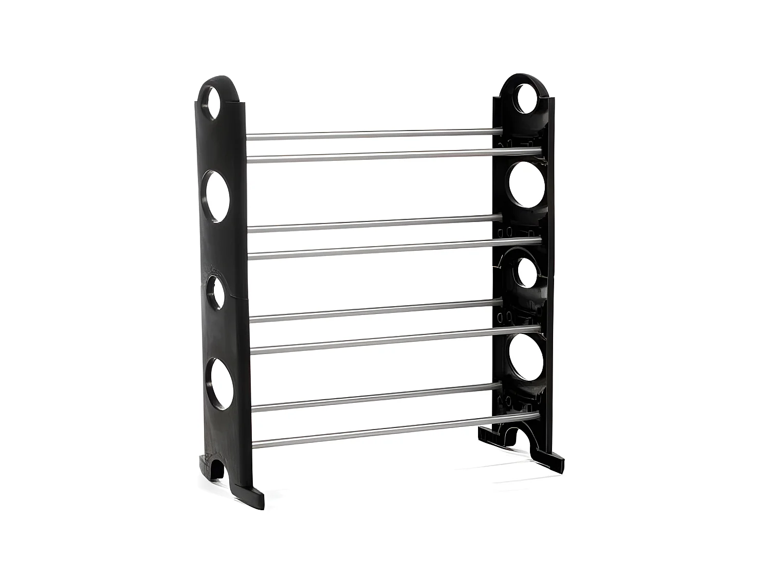 Lot de 2 Rack à Chaussures "Clipsables" 62cm Noir