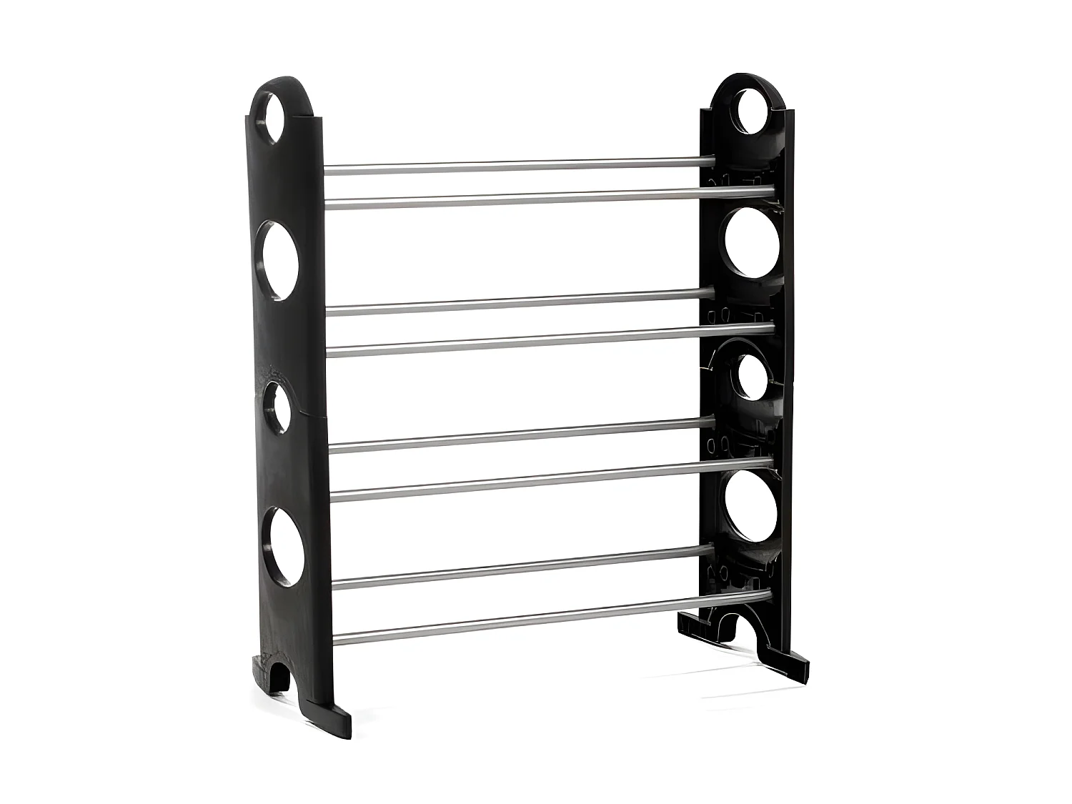 Lot de 2 Rack à Chaussures "Clipsables" 62cm Noir