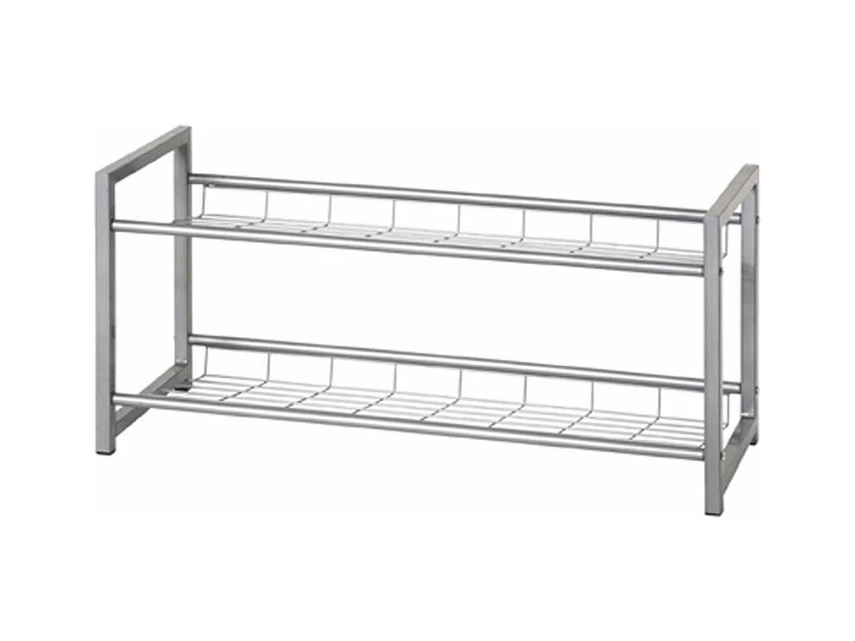 Range-Chaussures en Acier "Plase" 80cm Argent