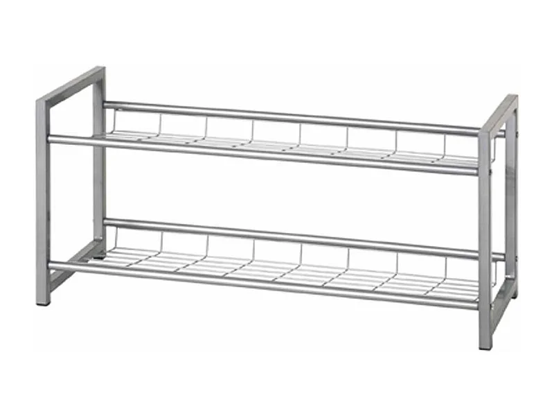 Range-Chaussures en Acier "Plase" 80cm Argent