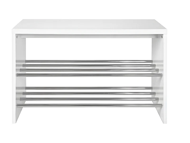 Range-Chaussures Design "Pluton" 55cm Blanc