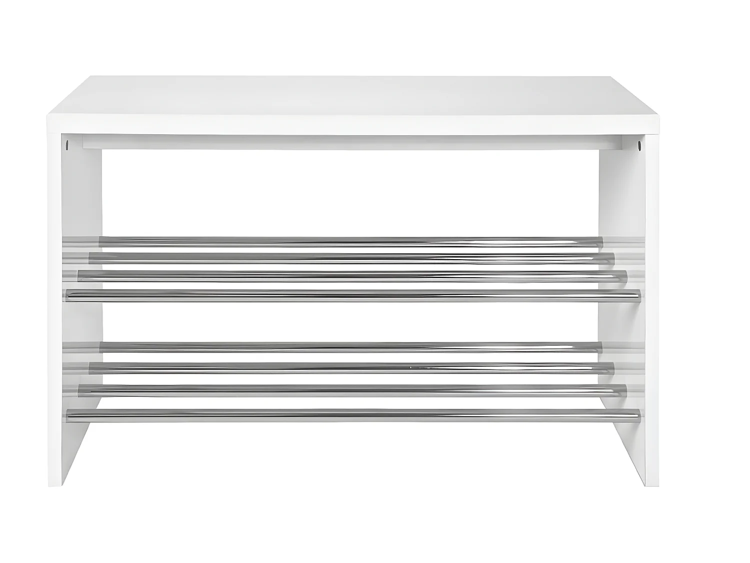 Range-Chaussures Design "Pluton" 55cm Blanc