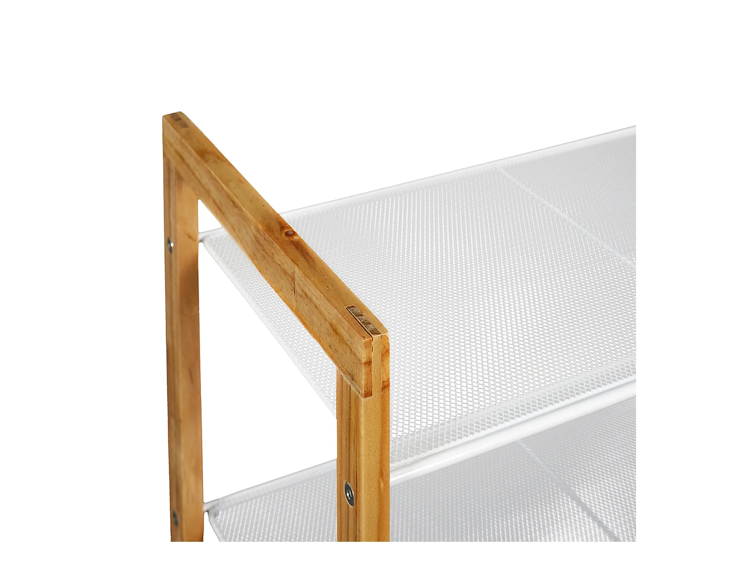 Meuble Chaussure City 3 Etageres Beige, Blanc