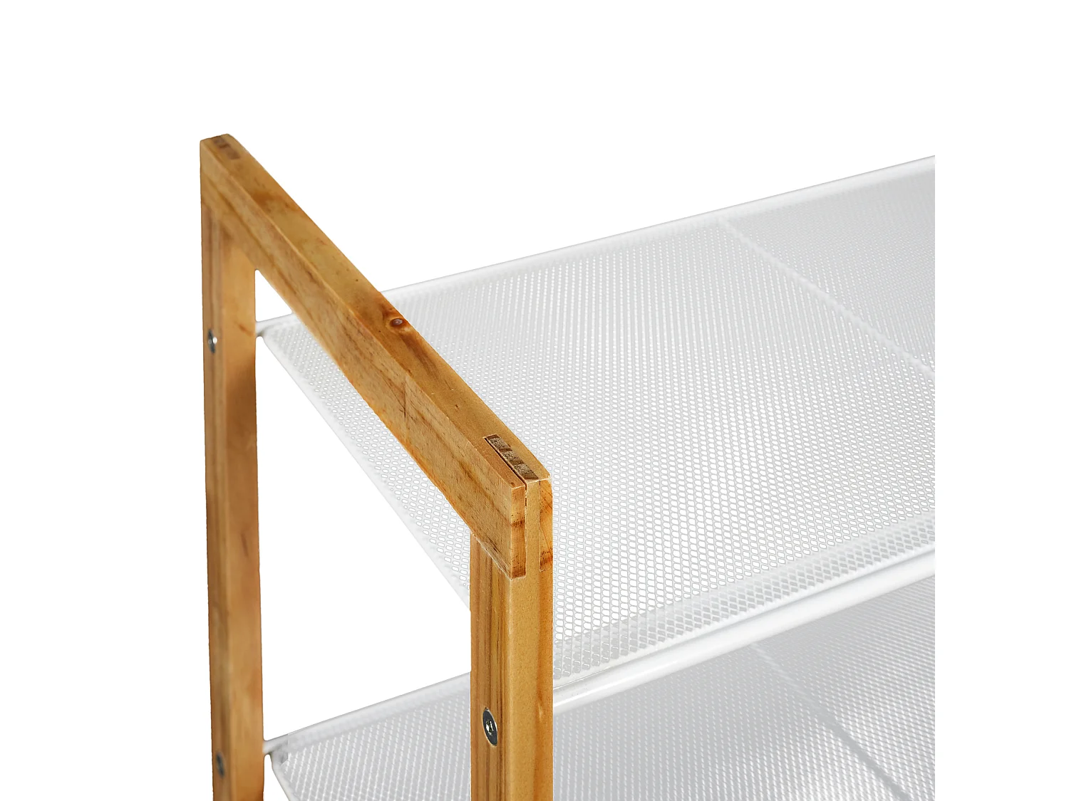 Meuble Chaussure City 3 Etageres Beige, Blanc