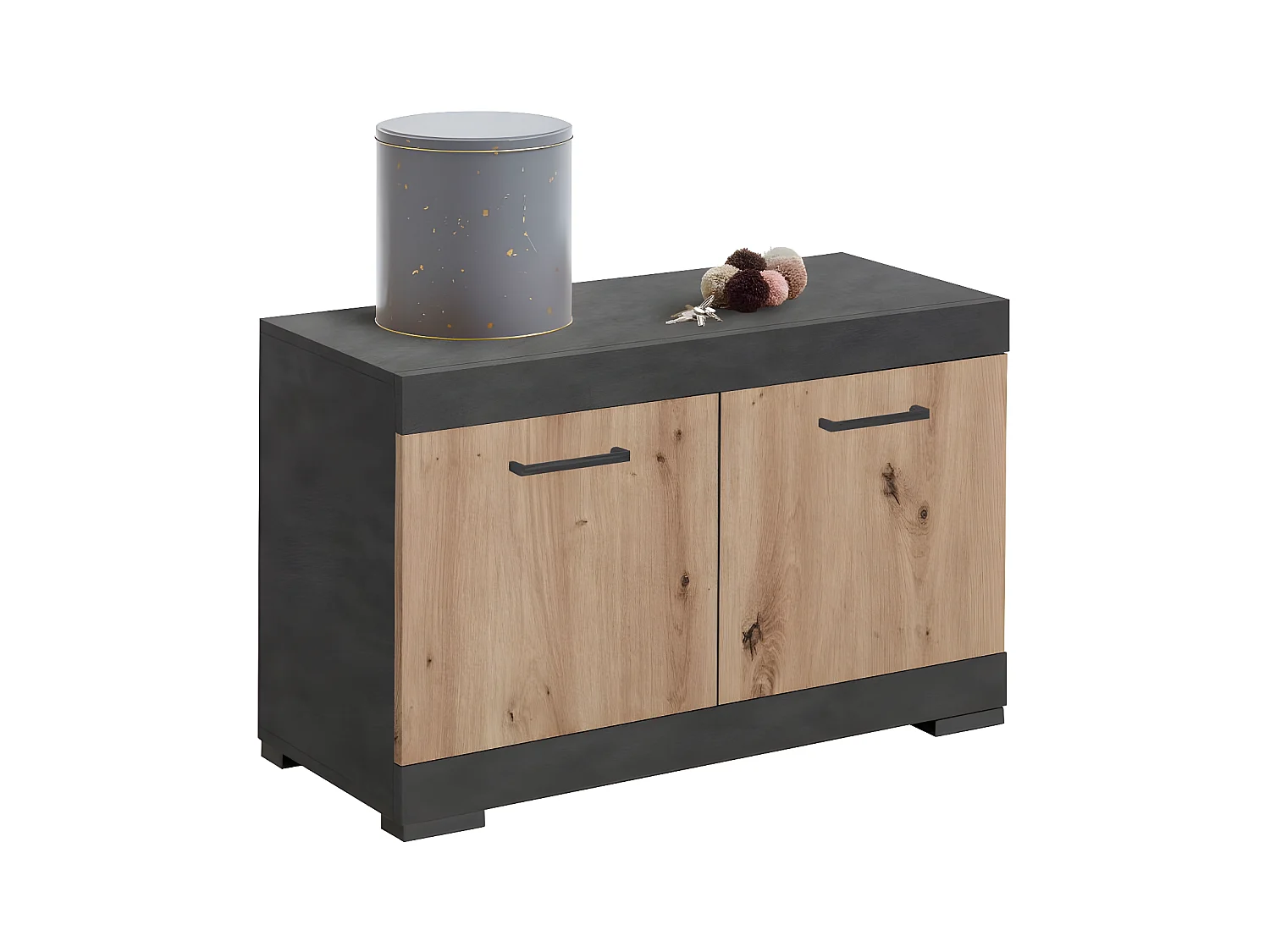 Range-Chaussures "Cazeg" 80cm Chêne