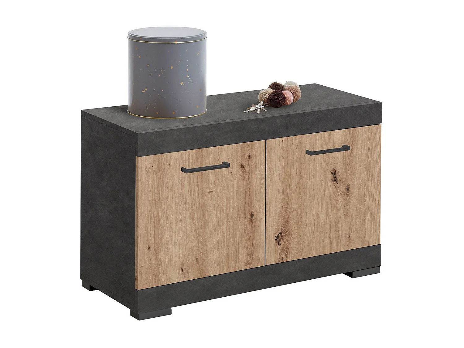 Range-Chaussures "Cazeg" 80cm Chêne