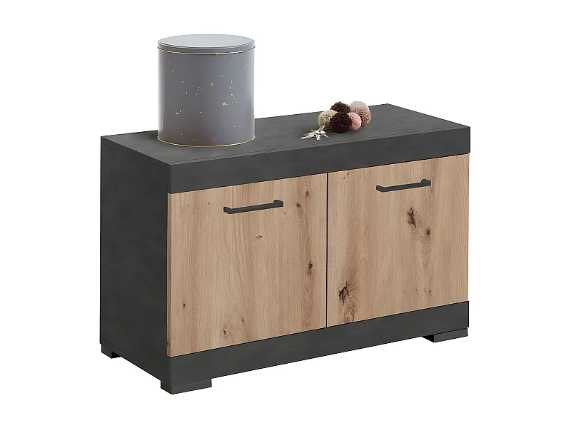 Range-Chaussures "Cazeg" 80cm Chêne