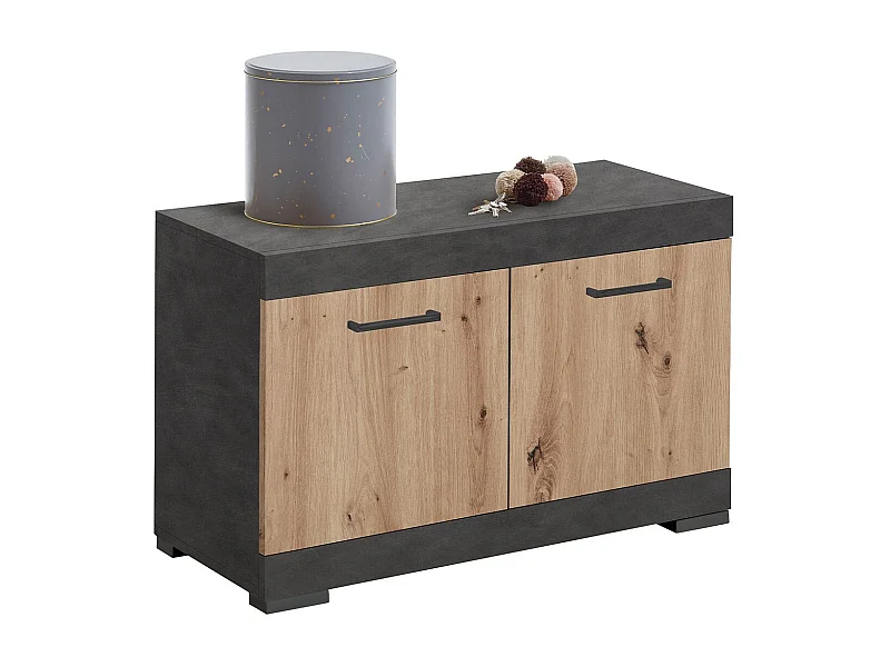 Range-Chaussures "Cazeg" 80cm Chêne