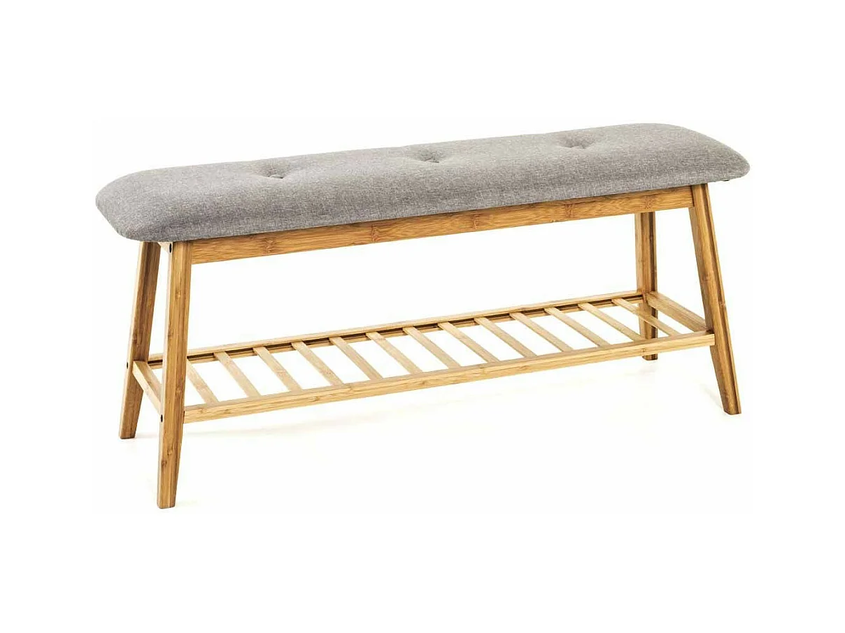 Range-Chaussures & Banc "Emma" 100cm Gris