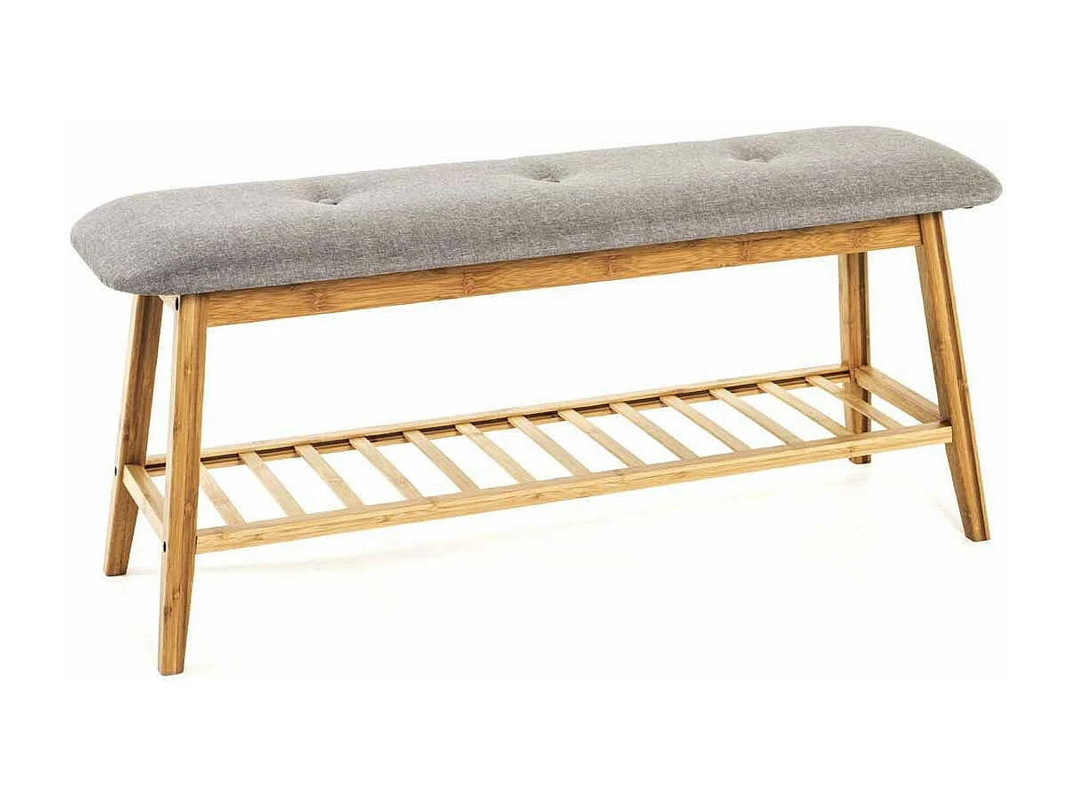 Range-Chaussures & Banc "Emma" 100cm Gris