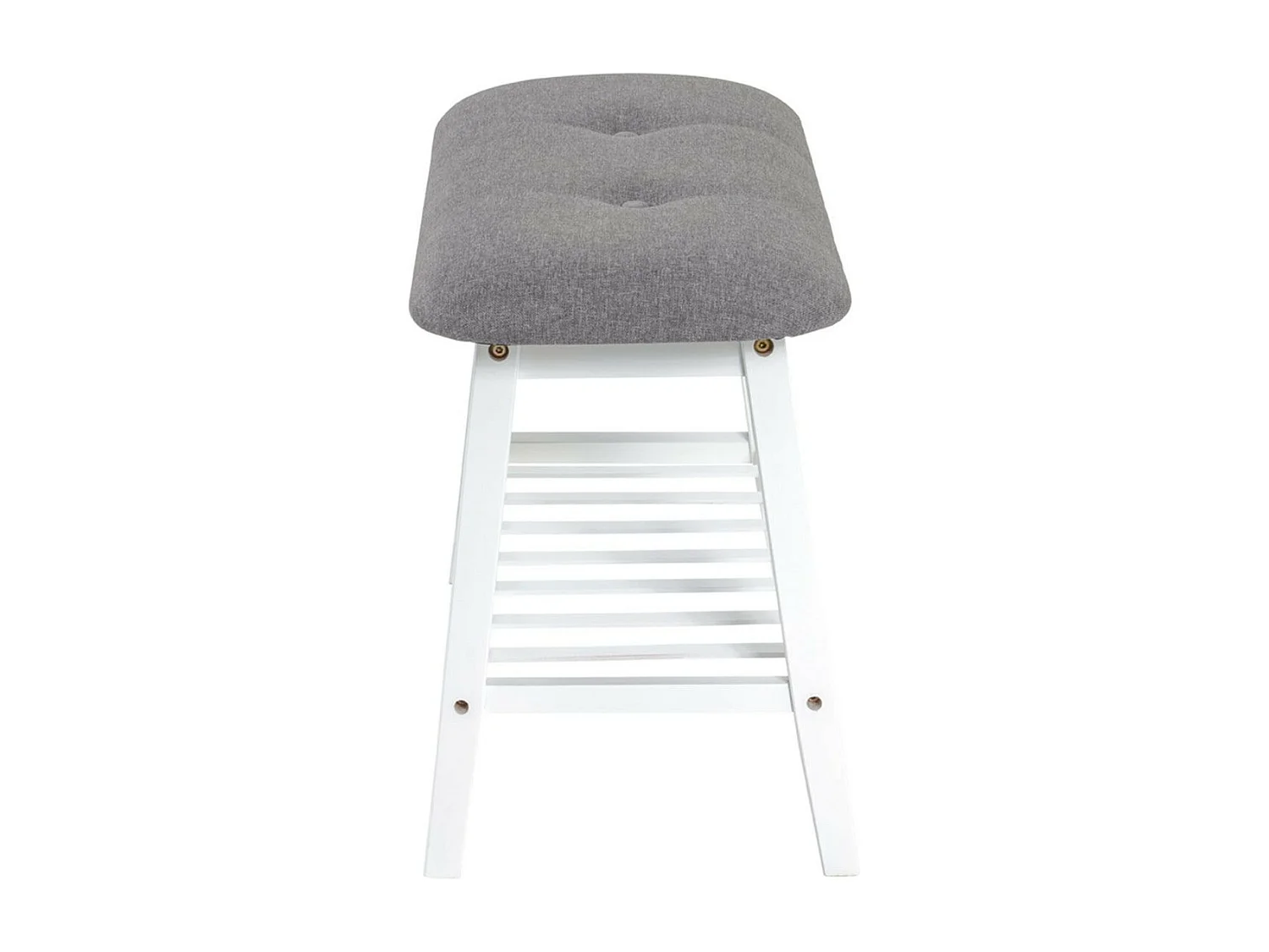 Range-Chaussures & Banc "Bambou" 60cm Blanc