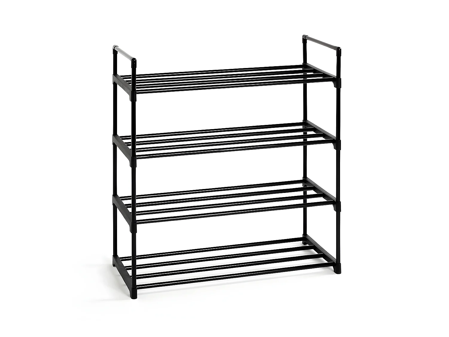 Étagère à Chaussures "4 Niveaux" 74cm Noir