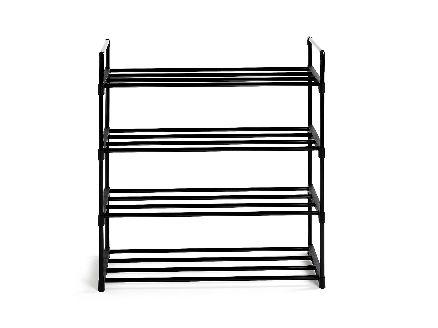 Étagère à Chaussures "4 Niveaux" 74cm Noir