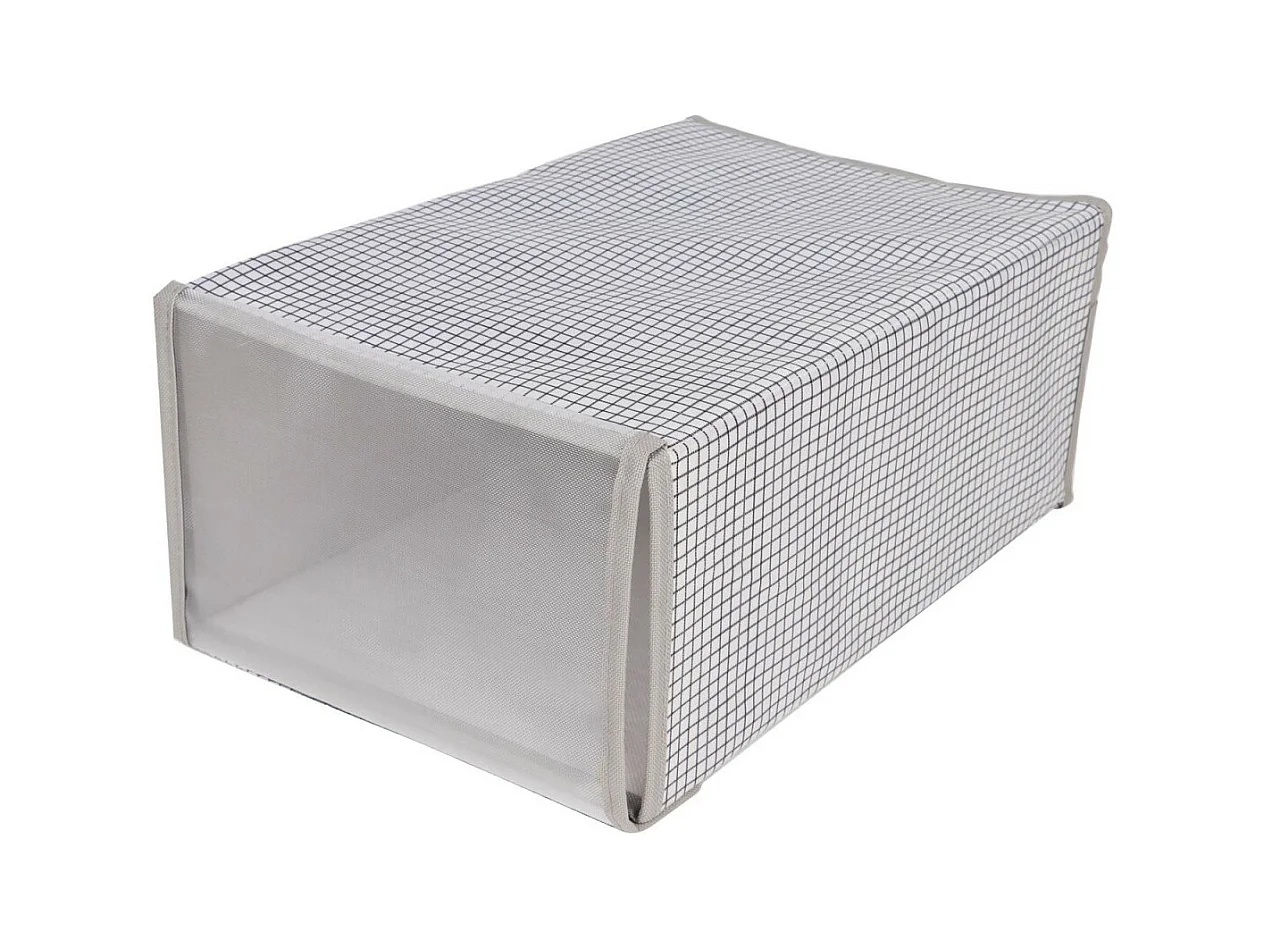 Boîte de Rangement Chaussure "Pliable" 34cm Gris
