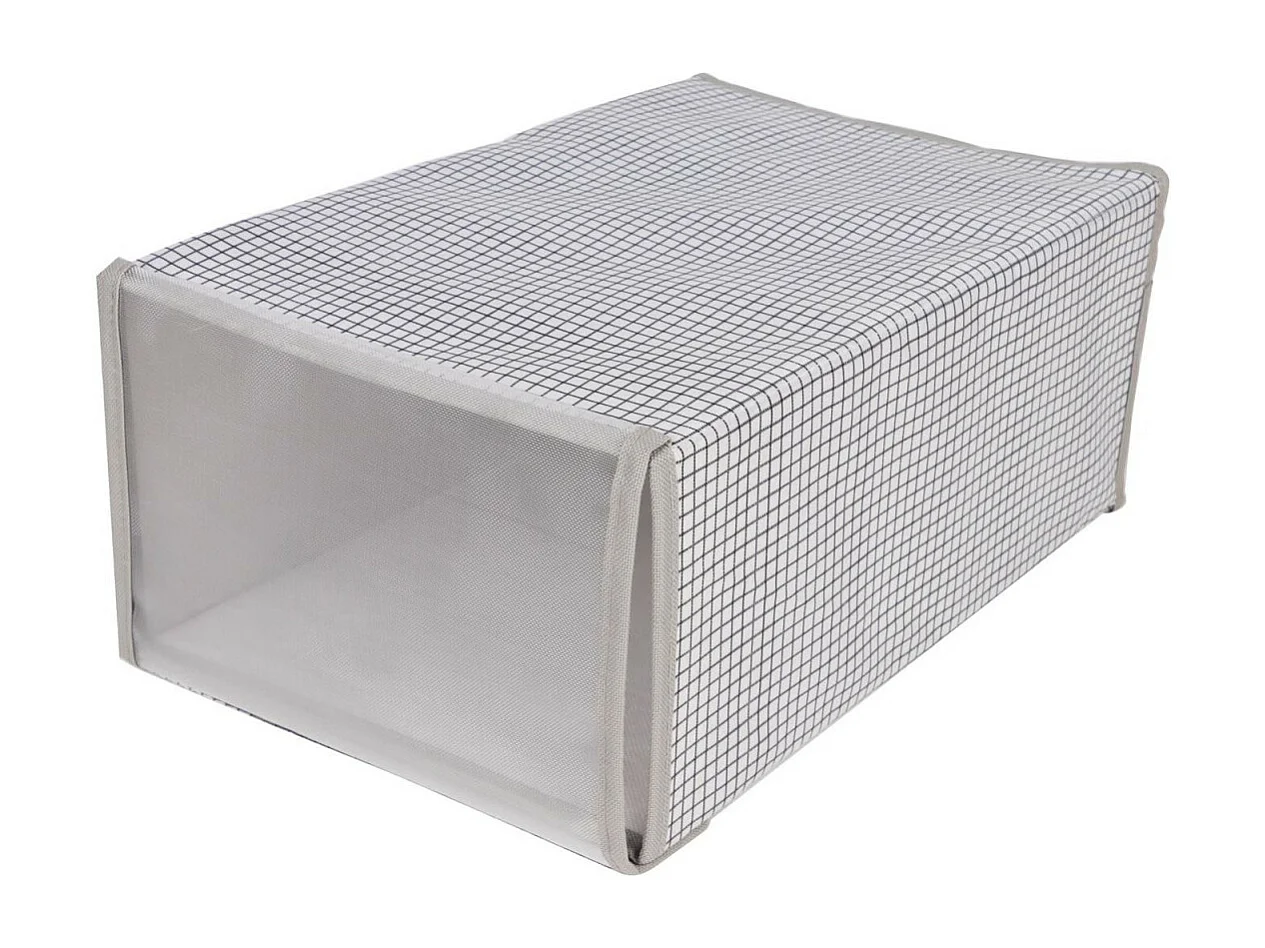 Boîte de Rangement Chaussure "Pliable" 34cm Gris
