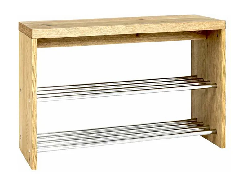 Range-Chaussures 3 Niveaux "Cassis" 81cm Naturel