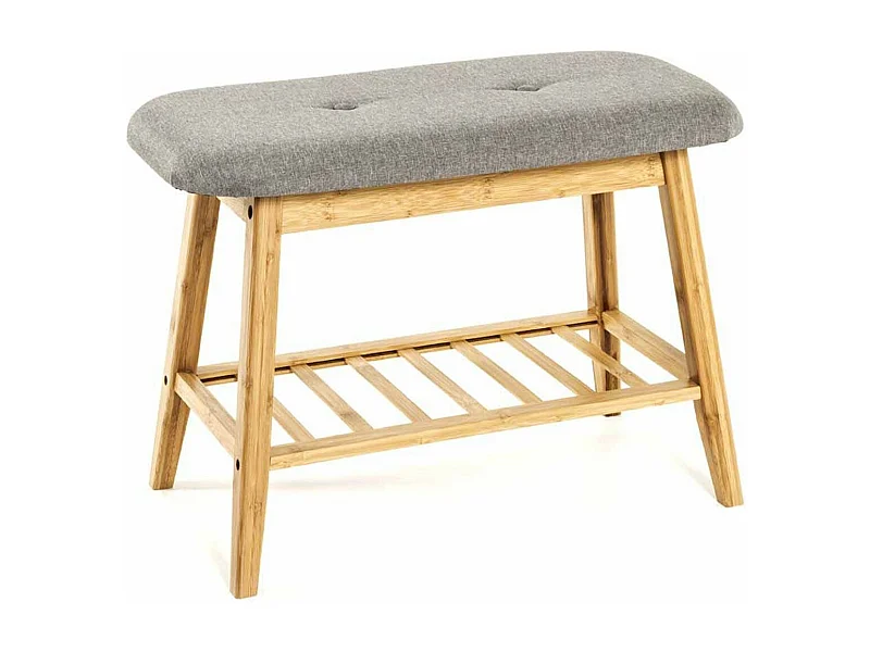 Range-Chaussures & Banc "Emma" 60cm Gris