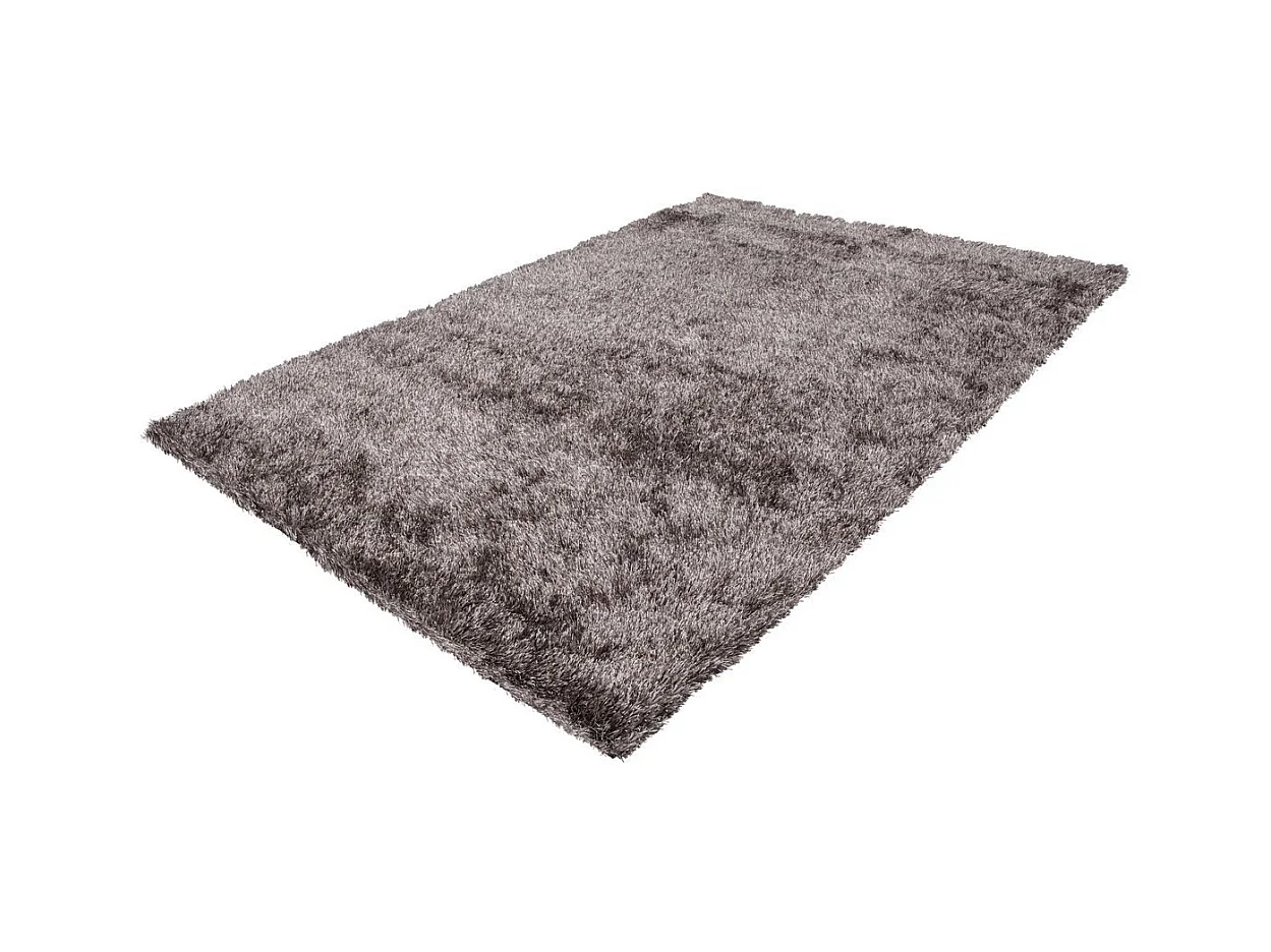 Tapis Shaggy Fait Main "Diamond" Champagne 200 x 290 cm