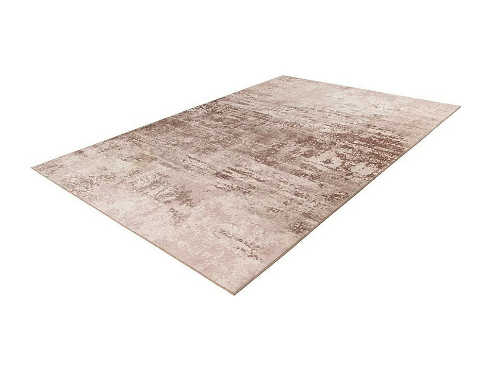 Tapis Tissé Rétro à Poils Plats "Saphira" Beige 160 x 230 cm
