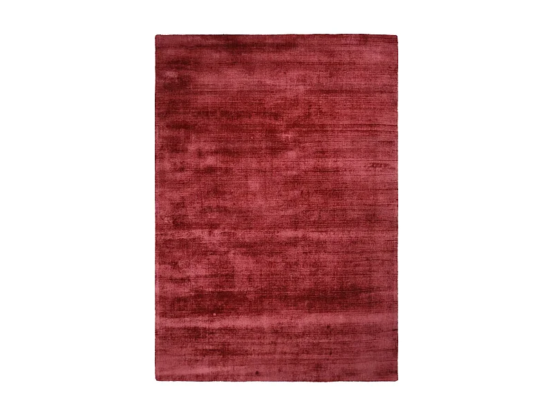 Tapis à Poils Courts Fait Main "Luxury I" Rouge 200 x 290 cm