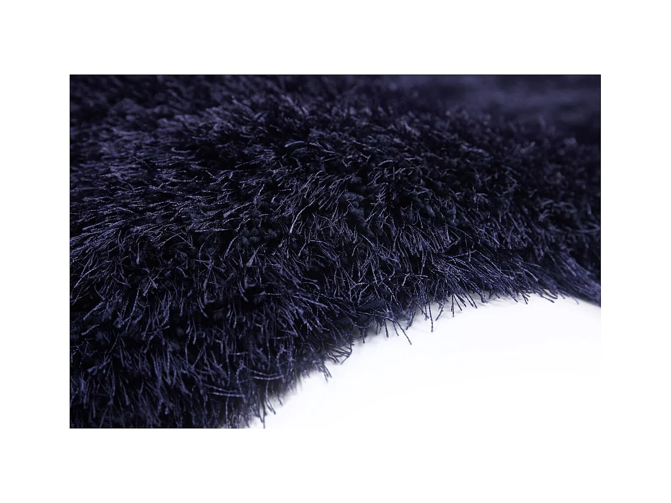 Tapis Shaggy Fait Main "Cosy" Bleu 160 x 230 cm