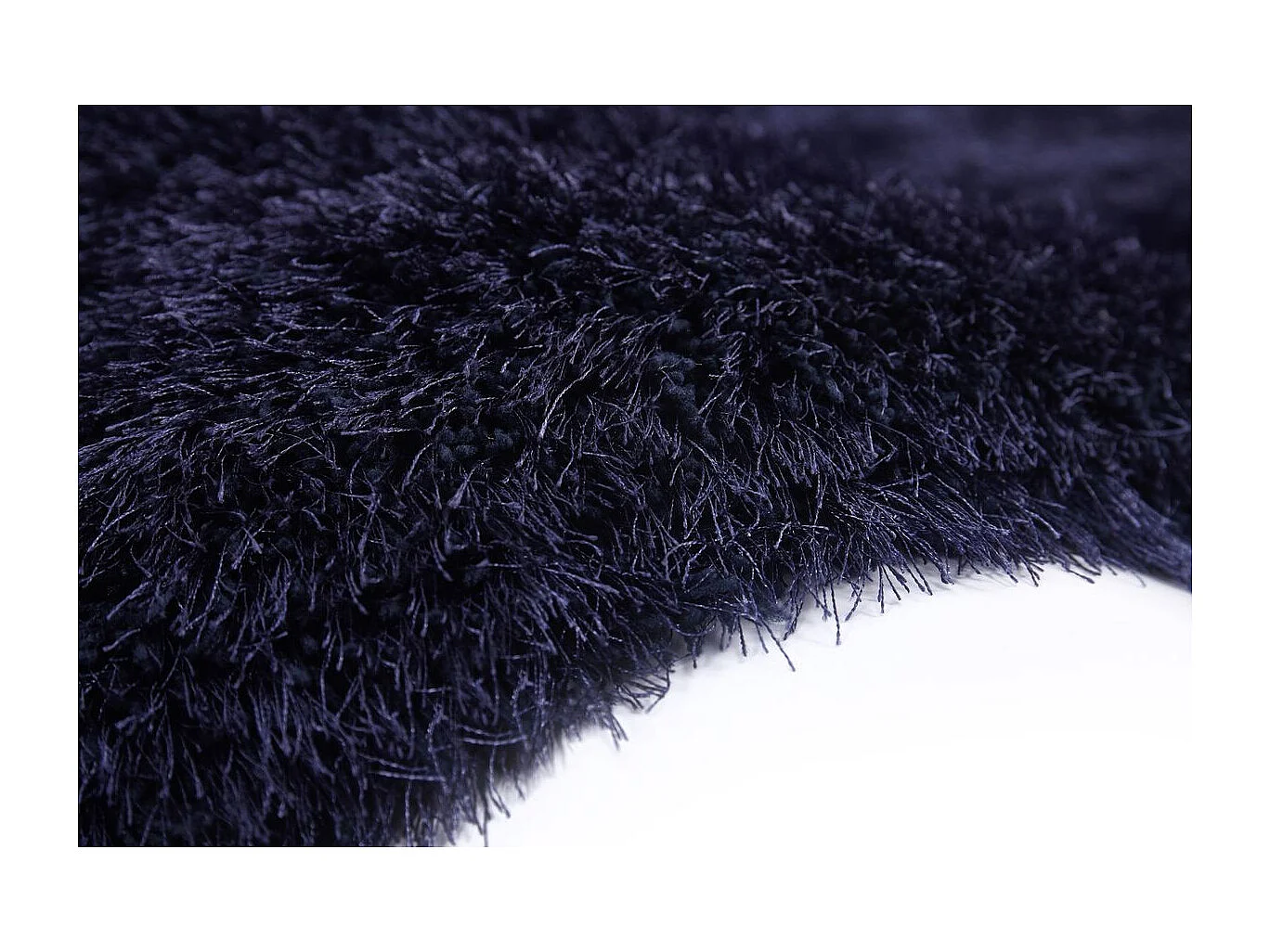 Tapis Shaggy Fait Main "Cosy" Bleu 160 x 230 cm