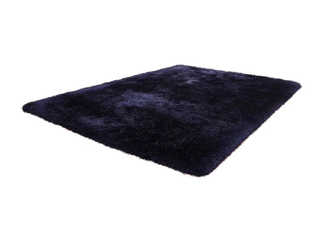 Tapis Shaggy Fait Main "Cosy" Bleu 160 x 230 cm
