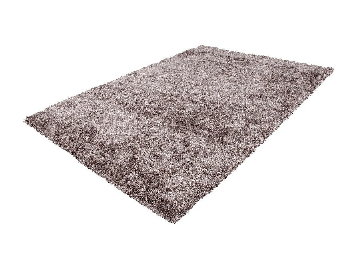 Tapis Shaggy Fait Main "Diamond" Taupe 240 x 330 cm