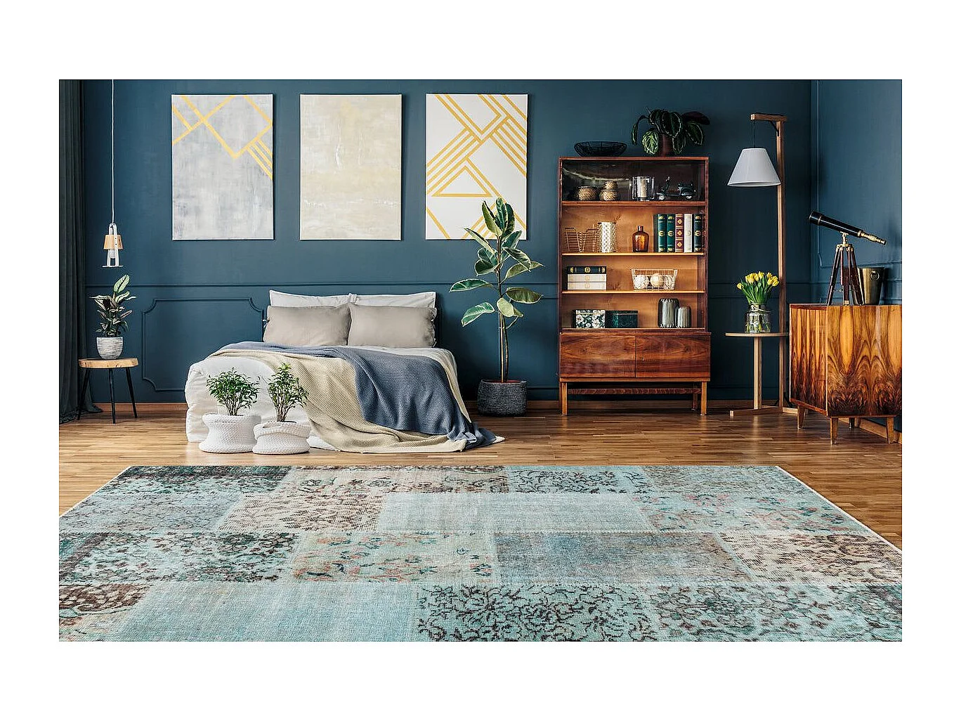 Tapis Tissé à la Main à Poils Plats "Toska" Crème 80 x 150 cm