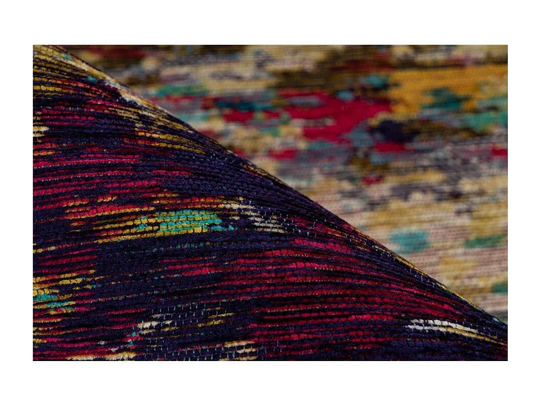 Tapis Tissé Imprimé à Motifs "Primavera II" Multicolore 80 x 150 cm