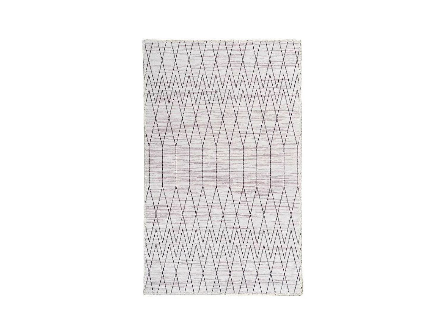 Tapis Tissé Imprimé à Poils Plats "Maya III" Gris 120 x 180 cm