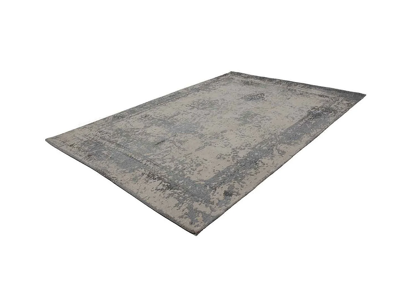 Tapis Vintage Tissé "Nostalgia" Gris 80 x 150 cm
